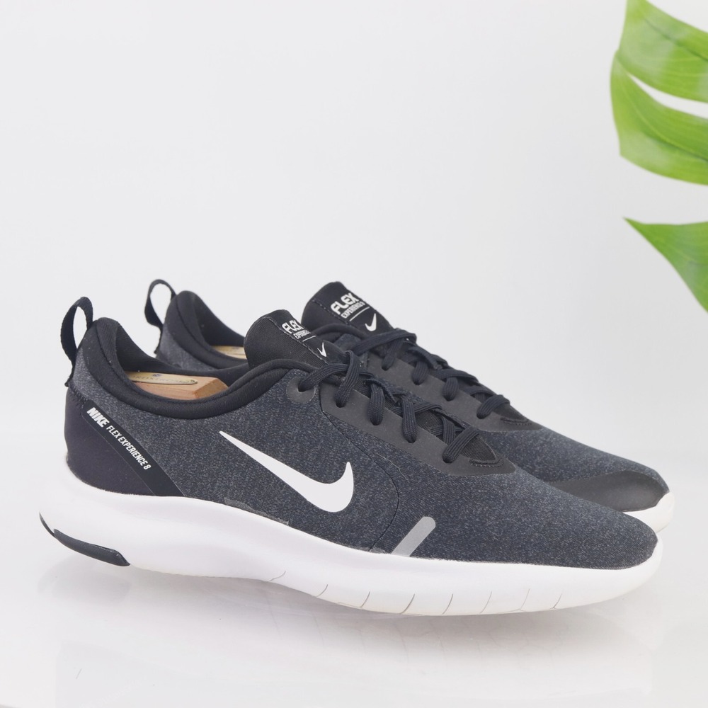 Nike Womens Flex Experience 8 Running Shoes Size 10 Black Gray Sneakers Low Top